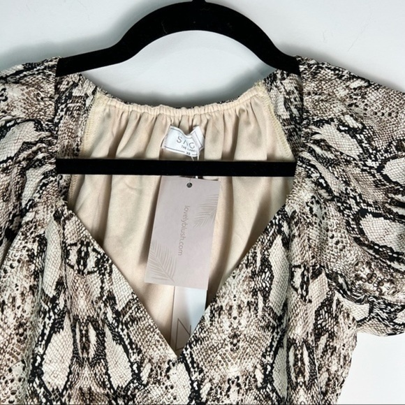 Sage the Label womens XS leopard print short sleeve crop top - Picture 2 of 8